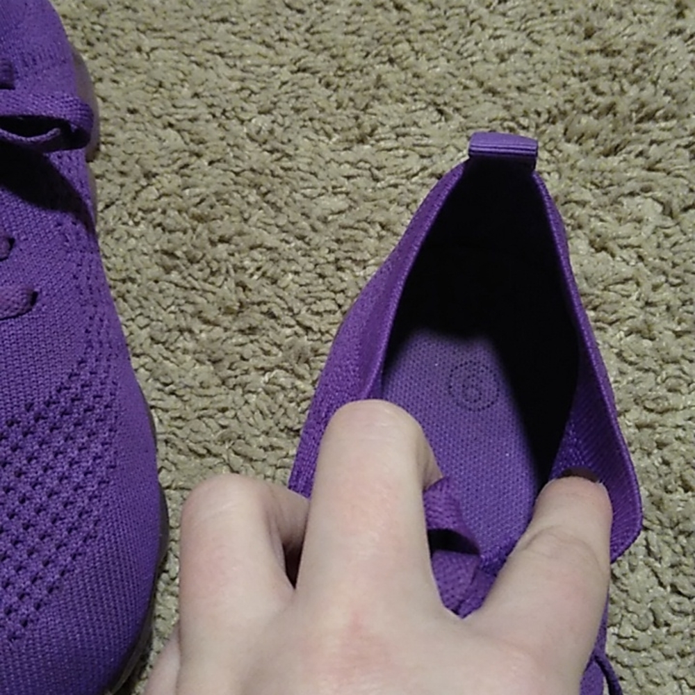 Women's size 9 woven purple sneakers - Picture 5 of 7